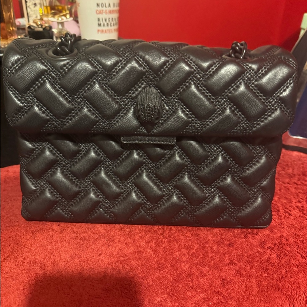 Kurt Geiger Black Quilted Shoulder Bag